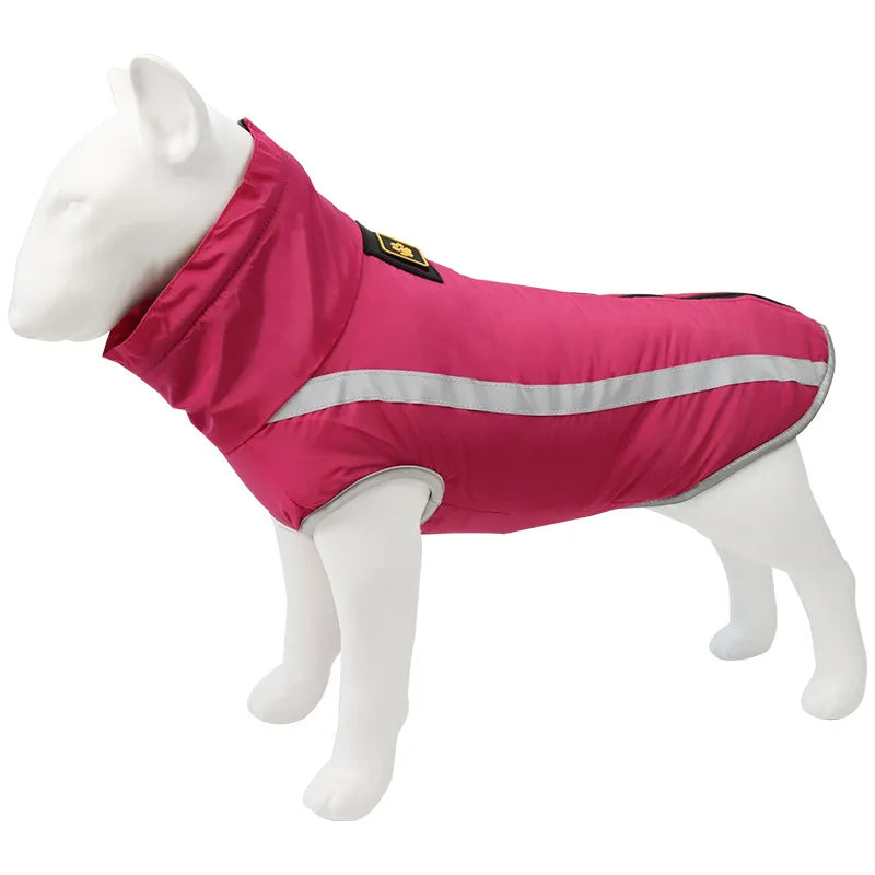 CDDMPET Winter Pet Jacket Warm Fleece Lining Clothes For Large Dogs Big Dog Coat Waterproof French Bulldog Pug Costume Labrador