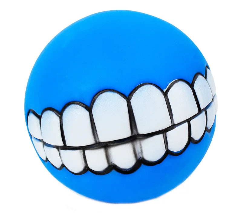 1pc Rubber Dog Toys Squeaky Cleaning Tooth Dog Chew Toy Small Puppy Toys Ball Bite Resistant Pet Supplies Petshop Diameter 7cm