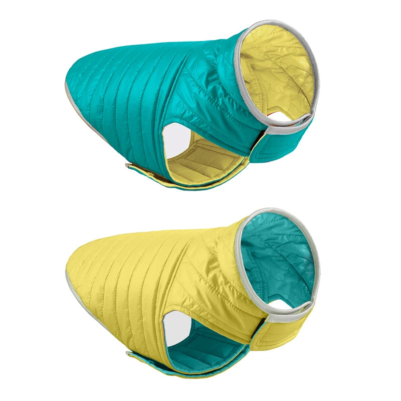 Winter Reversible Dog Light Down Jacket for Small Medium Dogs Pets Clothes Waterproof  French Bulldog Coat Mascotas abrigo perro