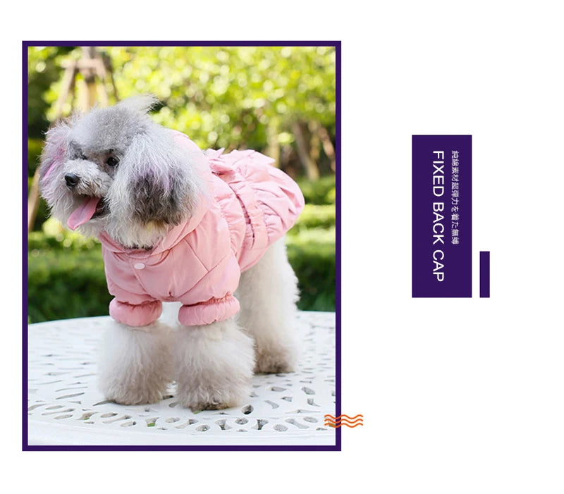 Autumn Winter Clothes For Dogs Thicken Warm Puppy Pet Cat Coats Waterproof Dog Jacket Chihuahua Pug French Bulldog Vest Clothing