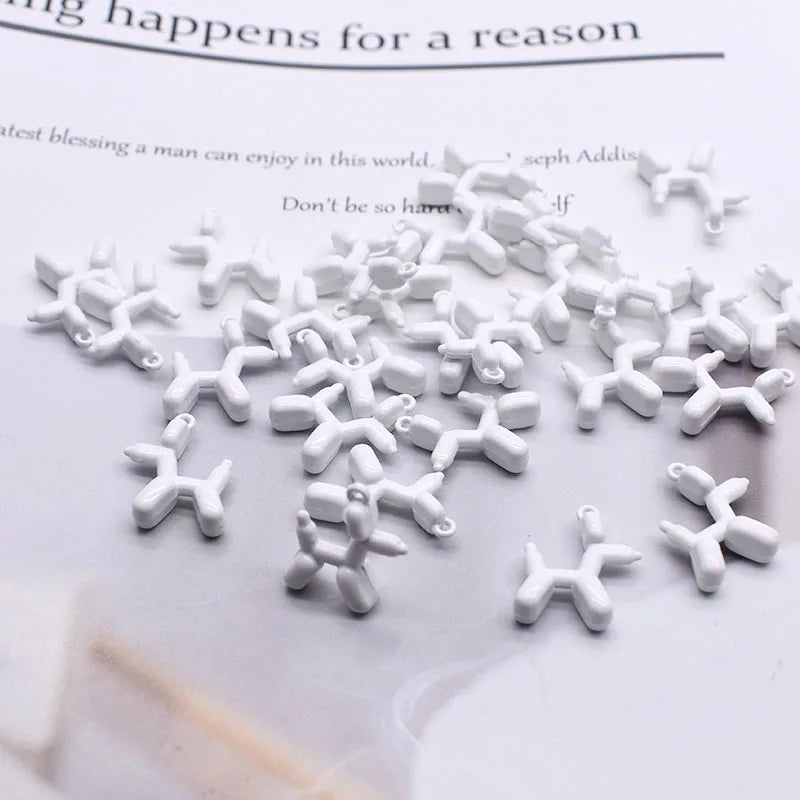 High-quality Metal Alloy Stereo Cute Balloon Dog Charms Pendants For Jewelry Making Findings DIY Necklace Bracelet Accessaries