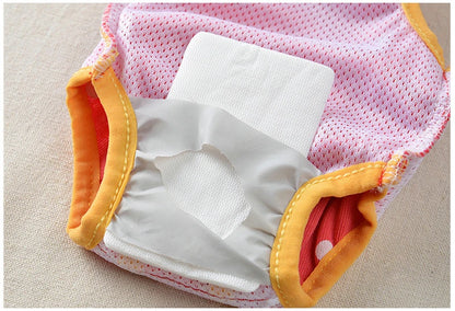 Xxs-Xl Dog Diaper Sanitary Physiological Pants Washable Female Dog Underwear Dog Shorts Panties Menstruation Briefs Jumpsuit New