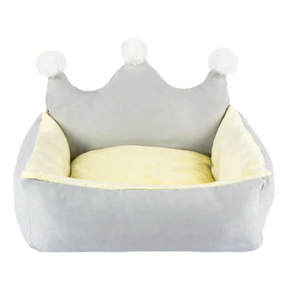 Winter Warm Puppy Dog Cat Sofa Bed Luxurious Crown Dog Priness Beds for Small Dogs Chihuahua Poodle Cussion Mascotas Products