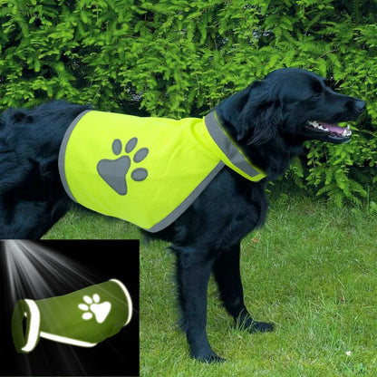 Ventilate Cozy Dog paw High Visibility Pet Hi Vis Coat Pet Reflective Vest Dog Jacket Pet Safety Vest