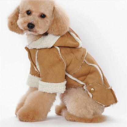 Pet Dog Jacket New Style Pet Jacket Cute Dog Winter Coat The Most Popular Dog Clothing 5 Size And 3 Color Supply
