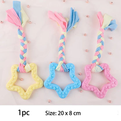 the MOLARMATE CHEW KNOT - Pet Dog Toys for Small Dog, Chews TPR Knot Toys, Bite Resistant Molar Teeth Cleaning, Dog Training Supplies, Interactive Accessories