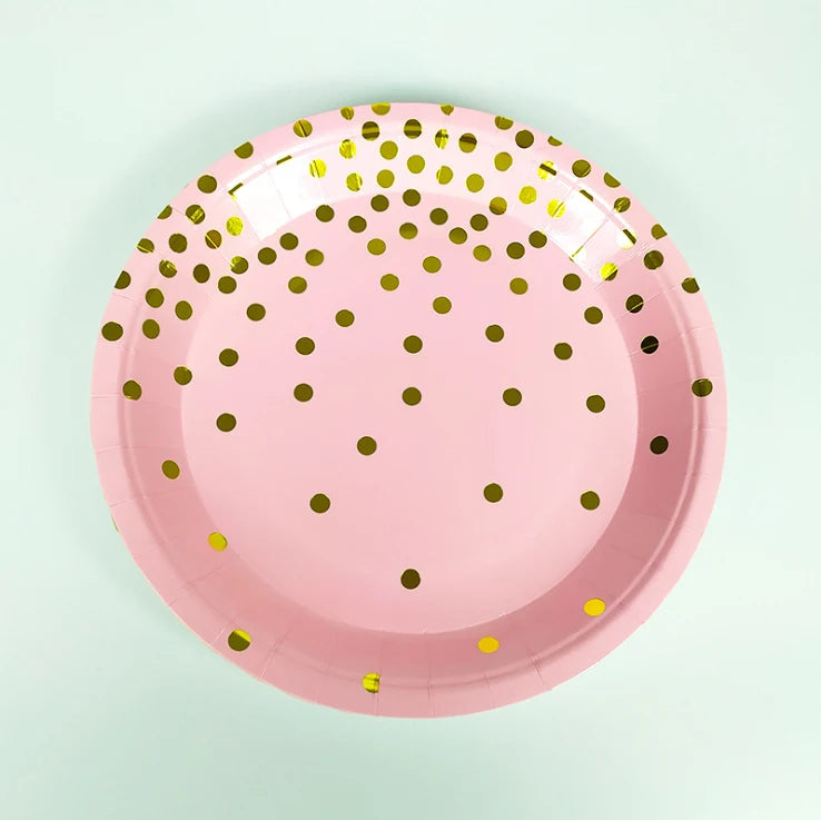 Candy Pink Theme Disposable party tableware Pastel Balloon Garland Kit Arch Baby Shower Party Supplies Girl Birthday DIY Decor