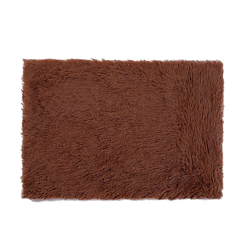 Fluffy Plush Dog Blanket Pet Sleeping Mat Cushion Mattress Extra Soft Warm Pet Throw Blankets for Small Medium Large Dogs & Cats