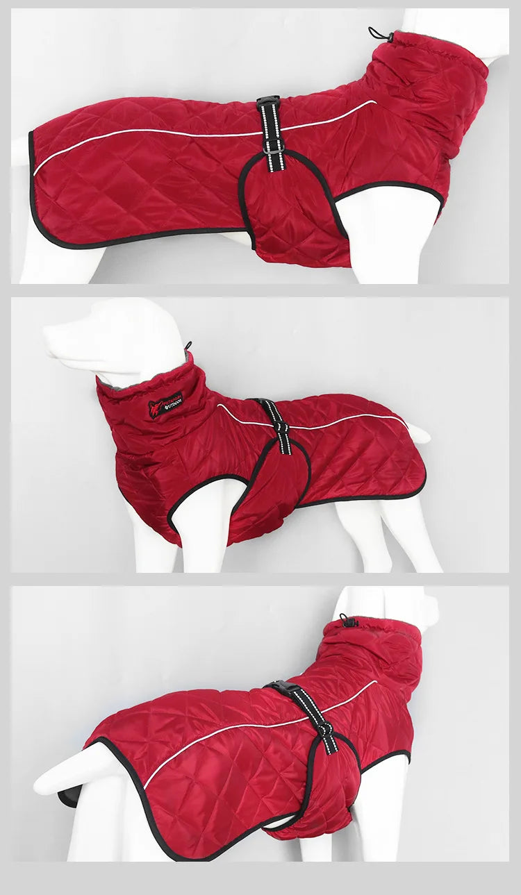 the ROVER RANGER JACKET - Dog Outdoor Jacket, Waterproof Reflective Pet Coat Vest, Winter Warm Cotton Dogs Clothing for Large/Middle Dogs, Labrador