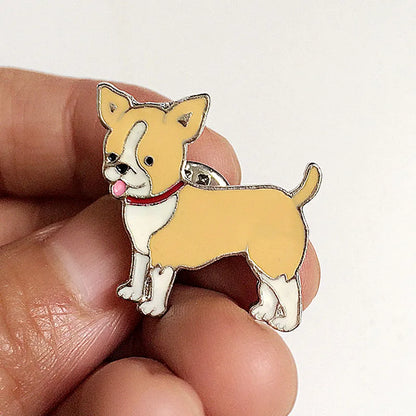 Jack Russell Terrier Brooches For Women Metal Alloy Animal Pet Dog Brooch Pin Badge bag hat  Jewelry Brooches For Kids Friends