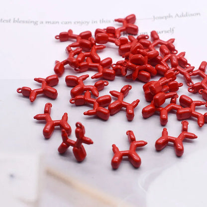 High-quality Metal Alloy Stereo Cute Balloon Dog Charms Pendants For Jewelry Making Findings DIY Necklace Bracelet Accessaries