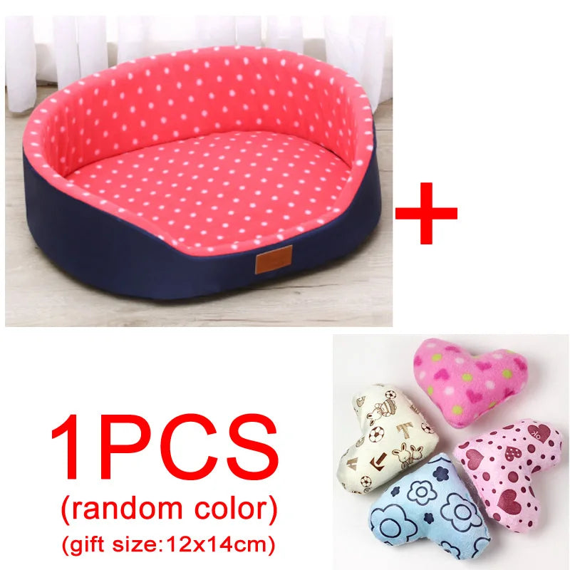 Autumn And Winter Warm Pet Dog Cat Universal Beds Soft Cushion Couch Bed for for Small Medium Dog Plush Cozy Puppy Nest Mat Pad