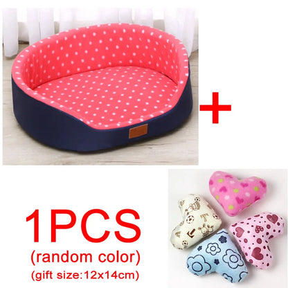 Autumn And Winter Warm Pet Dog Cat Universal Beds Soft Cushion Couch Bed for for Small Medium Dog Plush Cozy Puppy Nest Mat Pad