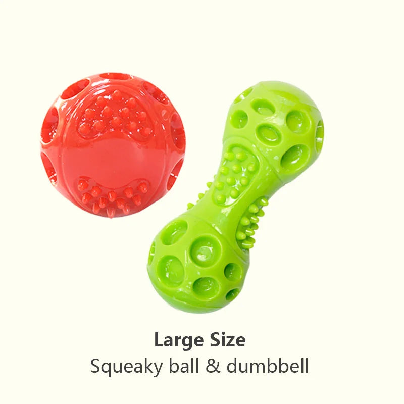 the CAITEC TOYS - Caitec Dog Toys, Squeaking Bouncing Ball, Durable Floatable Springy Pet Toys, Squeaky Ball, Bite Resistant