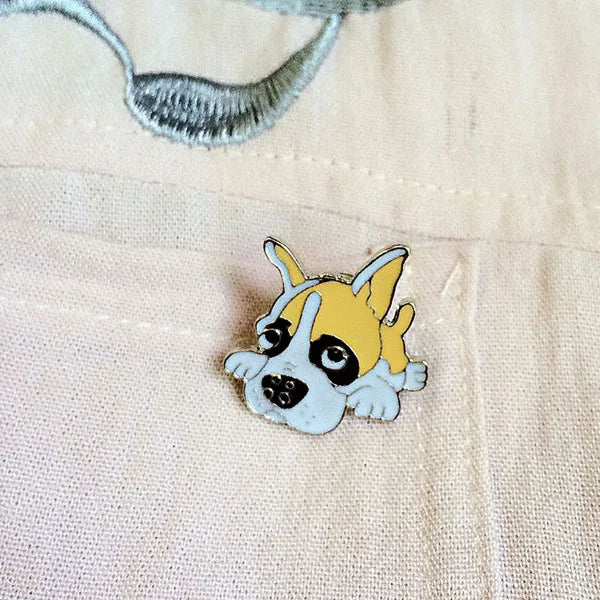 Jack Russell Terrier Brooches For Women Metal Alloy Animal Pet Dog Brooch Pin Badge bag hat  Jewelry Brooches For Kids Friends