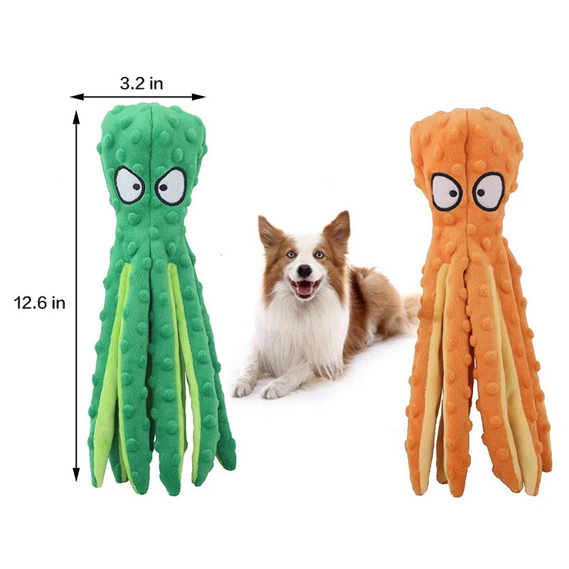Octopus Skin Shell octopu Bite Resistant Plush Toy Pet Dog Resistant Squeak Toys Dog Chew Puppy Training Toys мягкие игрушки