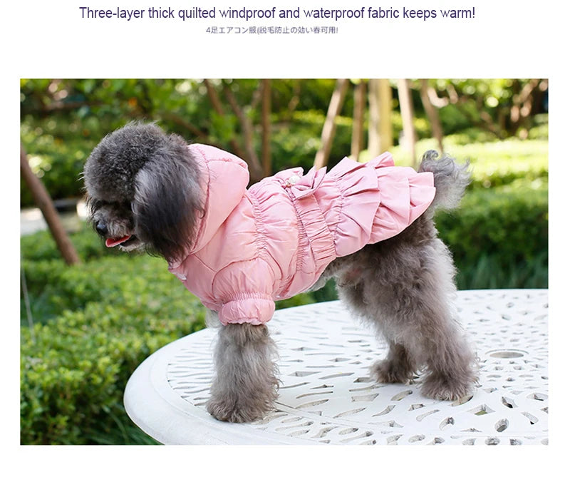 Autumn Winter Clothes For Dogs Thicken Warm Puppy Pet Cat Coats Waterproof Dog Jacket Chihuahua Pug French Bulldog Vest Clothing