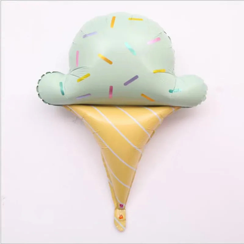 7 Piece Set Donut Ice Cream Five-Pointed Star Aluminum Mold Candy Confetti Balloon Baby Shower Girl Birthday Party Decoration