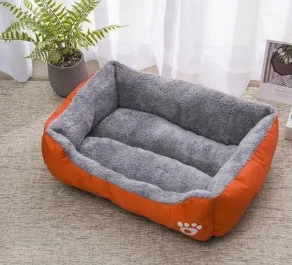 Warm Dog House Soft Nest Pet Large Dog Bed Baskets Fall Winter Kennel For Cat Washable House Puppy Supplies Cotton Kennel Mat