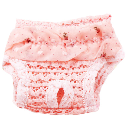 Drawstring Female Dog Diaper with Hollow Out Design Durable Reusable Adjustable Long Lasting Water Absorption for Dogs WWO66