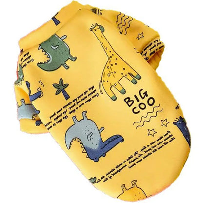 Cartoon Pet Clothes Suit Hoodies Coat for Small Dogs Dachshund York Pullover Puppy Cat Sweatshirt Jacket Pet Costumes Winter XL