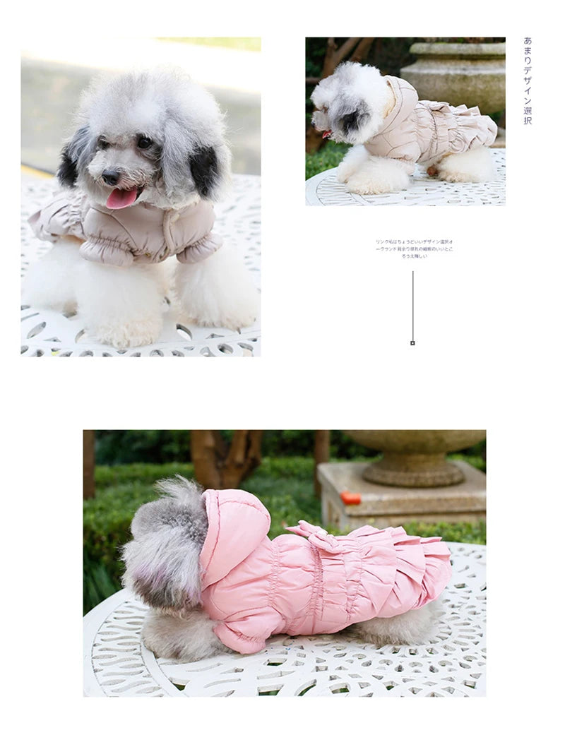 Autumn Winter Clothes For Dogs Thicken Warm Puppy Pet Cat Coats Waterproof Dog Jacket Chihuahua Pug French Bulldog Vest Clothing