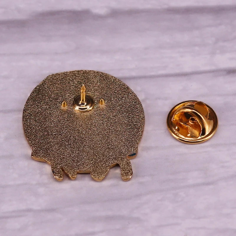 Girl and Her Black Greyhound Enamel Pin Dog Pet Lovers Cute Decoration on Hat Bag Jacket