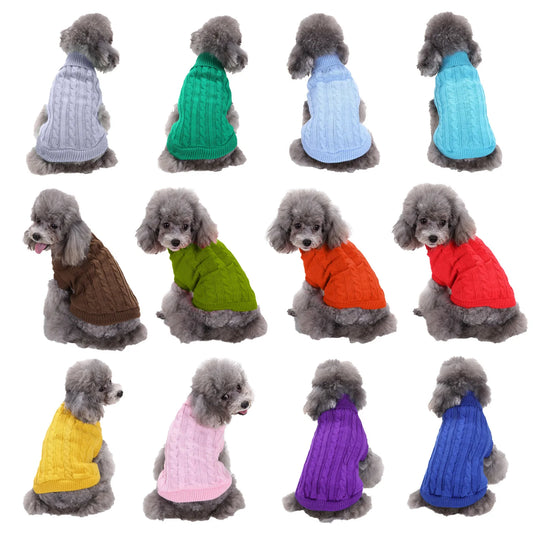 ClassicPaws Knit Sweater™ Warm Dog Sweater | Dog Paw Clothing™