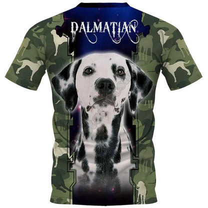 the SERGEANT CANINE - Weimaraner 3D Printed T-Shirts for Women/Men, Summer Casual Tees Short Sleeve T-shirts Funny Animals Short Sleeve