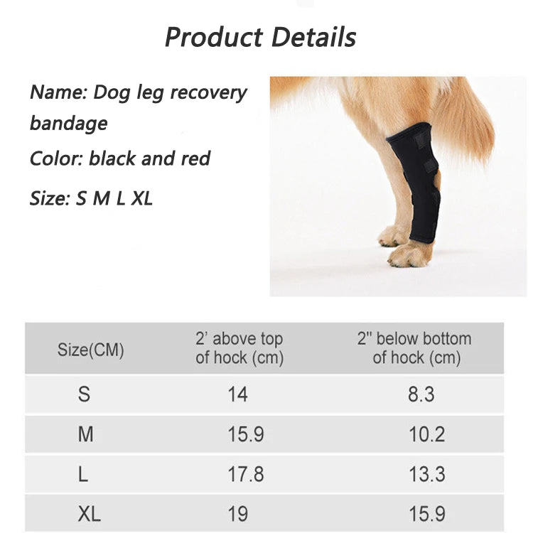 the PAWFLEX INJURY BRACE - Pet Dog Bandages, Dog Injury Leg/Knee Brace, Strap Protection for Dogs Joint, Bandage Wrap, Doggy Medical Supplies, Dogs Accessories