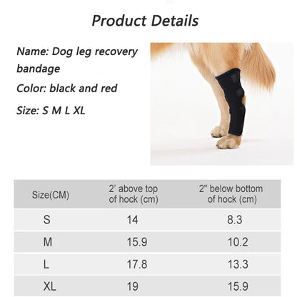 the PAWFLEX INJURY BRACE - Pet Dog Bandages, Dog Injury Leg/Knee Brace, Strap Protection for Dogs Joint, Bandage Wrap, Doggy Medical Supplies, Dogs Accessories