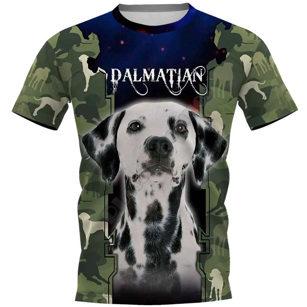 the SERGEANT CANINE - Weimaraner 3D Printed T-Shirts for Women/Men, Summer Casual Tees Short Sleeve T-shirts Funny Animals Short Sleeve
