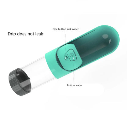 Portable Pet Dog Water Bottle With Filter Drinking Bowls For Dogs Cats Feeding Water Dispenser Pet Activated Carbon Filter Bowl