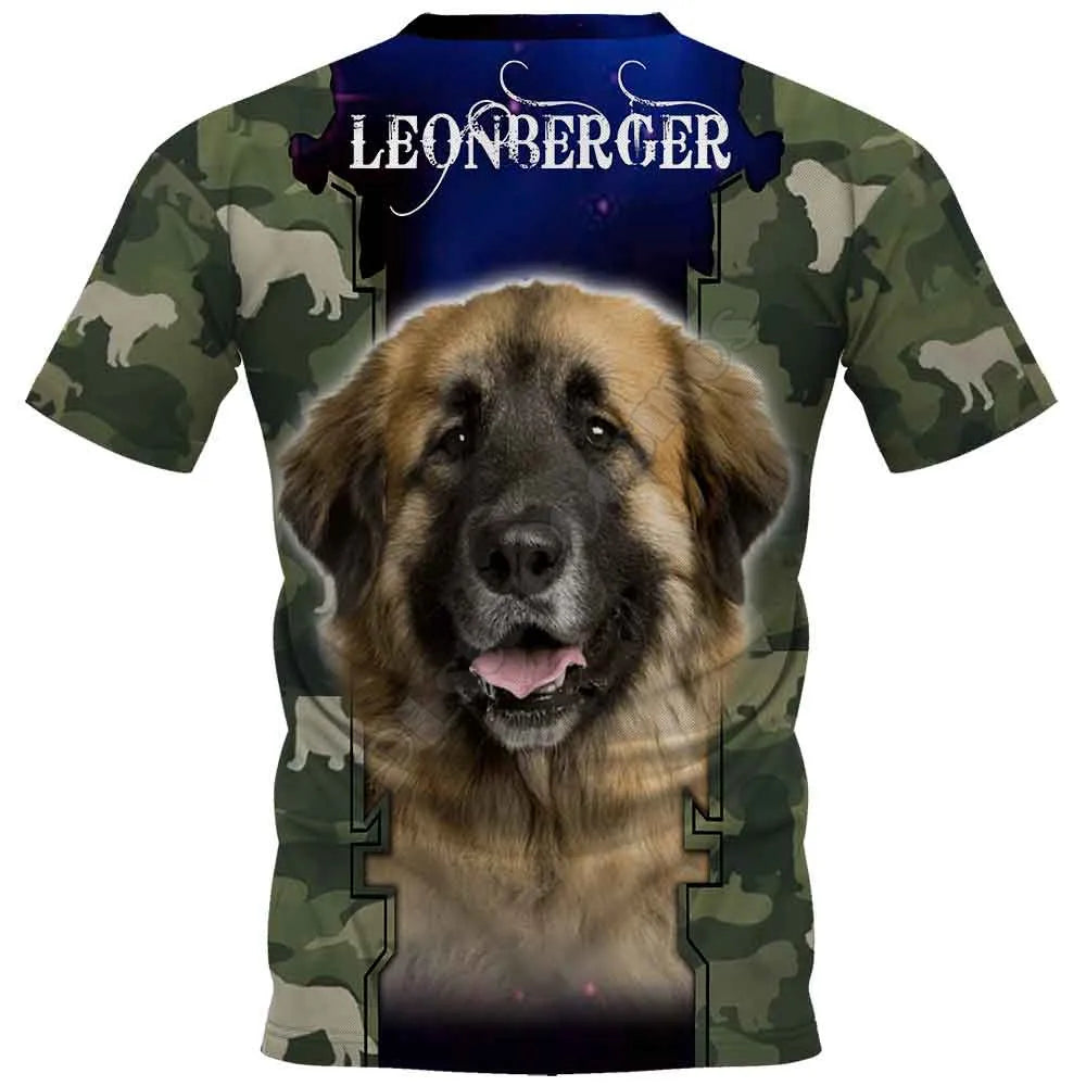 the SERGEANT CANINE - Weimaraner 3D Printed T-Shirts for Women/Men, Summer Casual Tees Short Sleeve T-shirts Funny Animals Short Sleeve