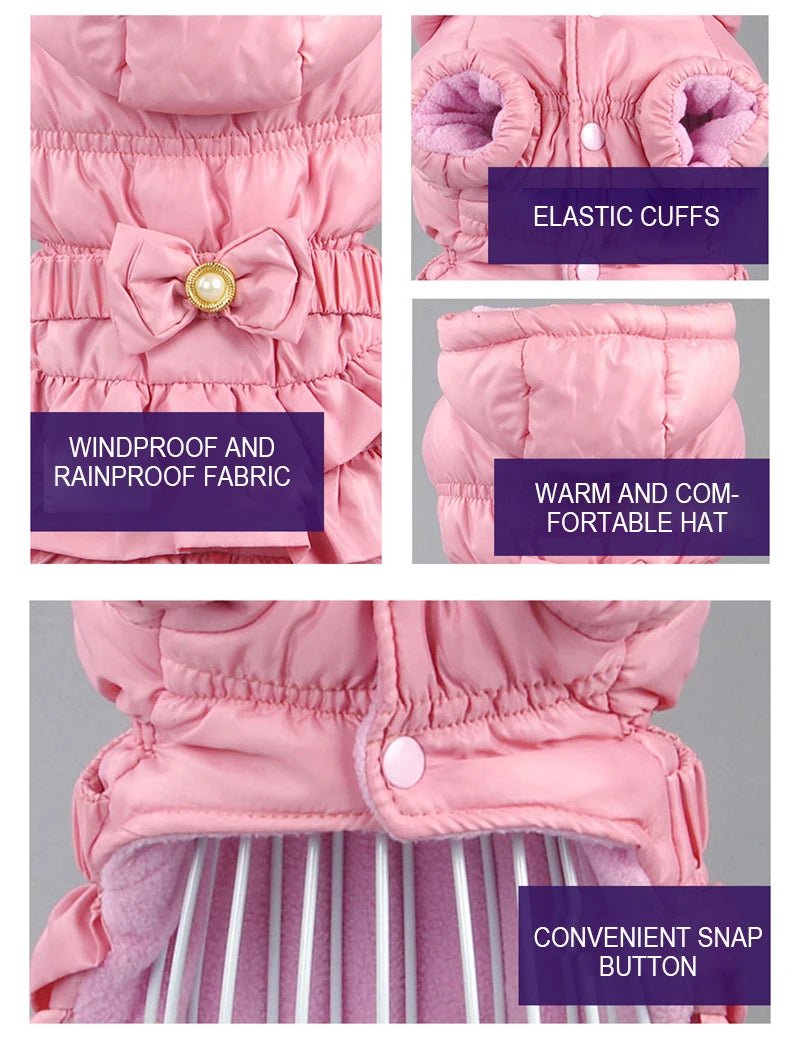 Autumn Winter Clothes For Dogs Thicken Warm Puppy Pet Cat Coats Waterproof Dog Jacket Chihuahua Pug French Bulldog Vest Clothing