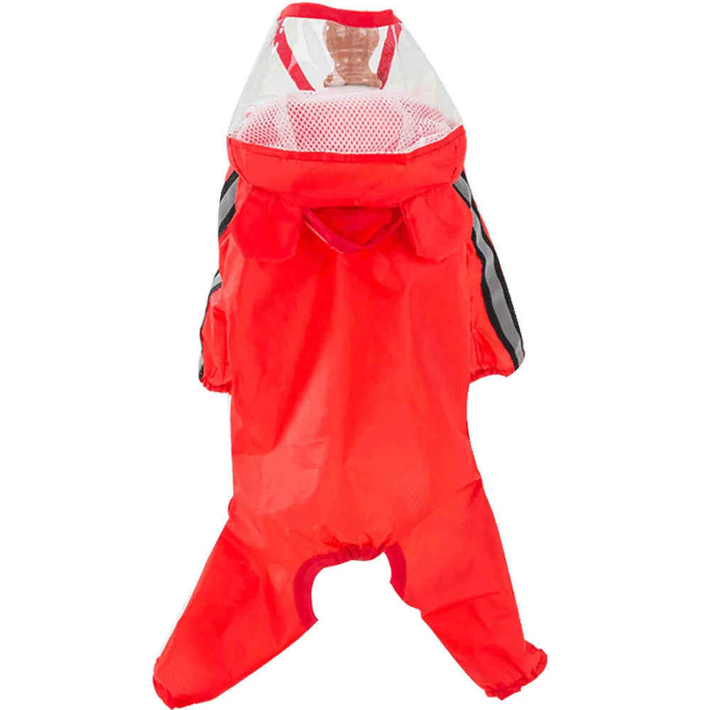 the CUTESY COSTUME - Waterproof Puppy Dog Raincoats, Rain Jacket with Hood for Small/Medium Dogs, Poncho with Reflective Strap, Honeybee Bear Dinosaur Dog Costumes
