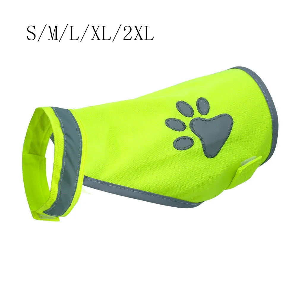 Ventilate Cozy Dog paw High Visibility Pet Hi Vis Coat Pet Reflective Vest Dog Jacket Pet Safety Vest