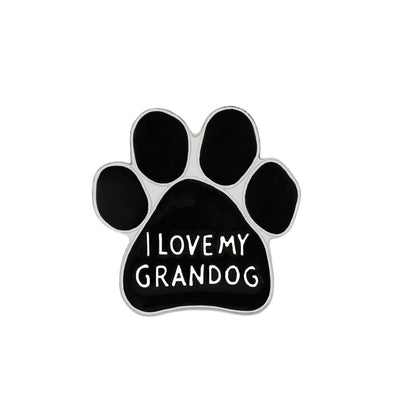 I LOVE MY DOGS Paw Brooch Rescued Puppy Pet Cartoon Animal Enamel Pins BackPack Jackets Metal Lapel Pin Cute Badge Jewelry Gift