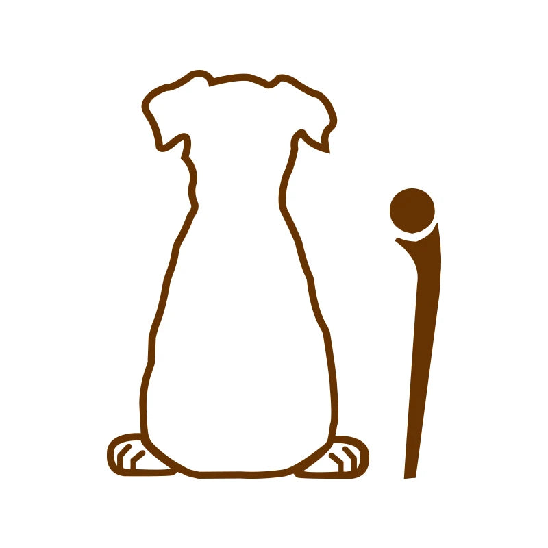 Puppy Dog Car Rear Windshield Wiper Decor Decals , Animal Cat Vinyl Art Sticker For Truck Car Bumper Funny Decoration