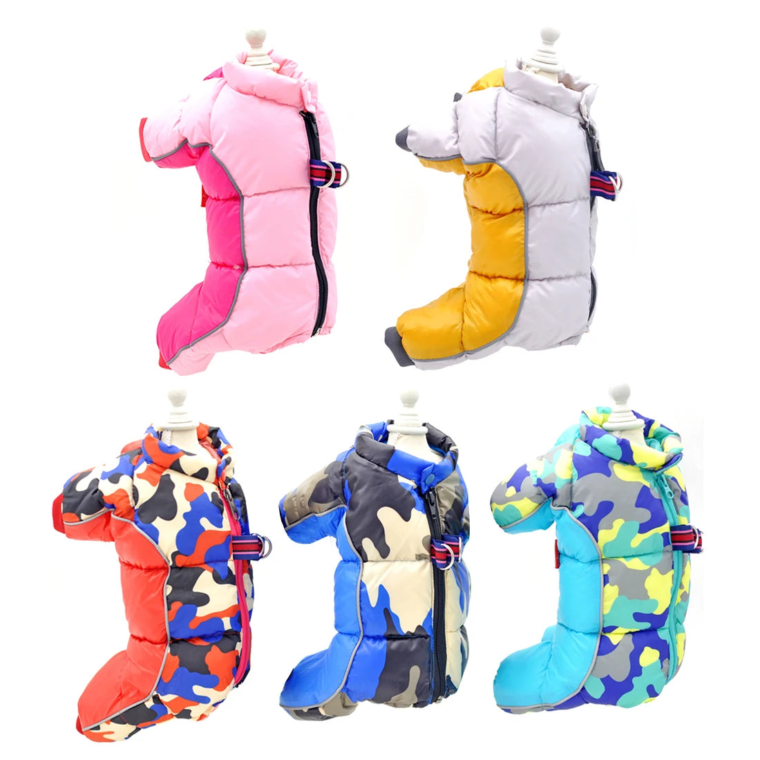Winter Dog Clothes Waterproof Dog Overalls for Small Dogs Super Warm Soft Puppy Snow Suit Full-Covered Belly Female/Male Dog Use