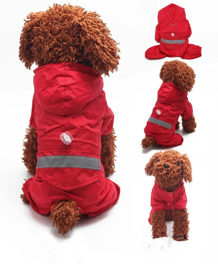 Waterproof Dog Clothing For Small Dog Summer Pet Clothes For Dogs Soft Raincoat Supply Dog Coats For Chihuahua dog Raincoat