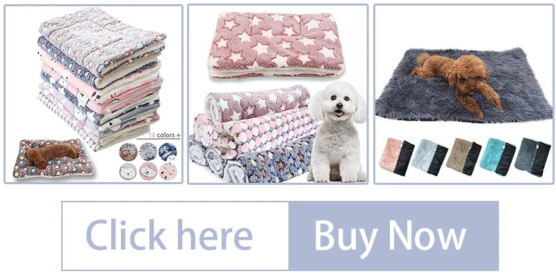 Soft flannel pet dog blanket cartoon print cat and dog bed sheet warm and comfortable pet blanket universal warm pet supplies