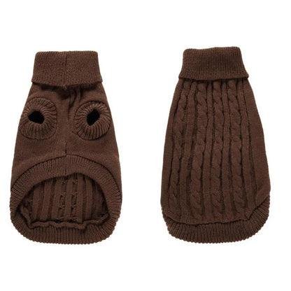 Winter Dog Sweater for Small Large Dogs Solid Candy Color Dog Clothes Puppy Cat Vest Chihuahua French Bulldog Outfits Costume