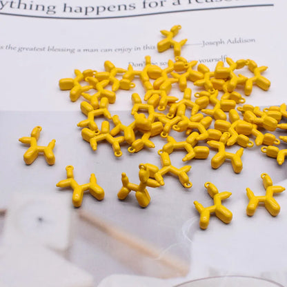 High-quality Metal Alloy Stereo Cute Balloon Dog Charms Pendants For Jewelry Making Findings DIY Necklace Bracelet Accessaries