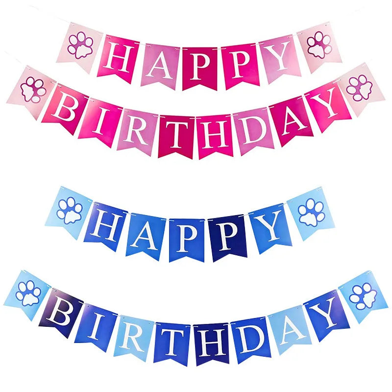 Dog Cat Birthday Party Decoration Set Hat Triangle Scarf Bow Tie Greetings Pet Accessories for Mascotas suministros para perros