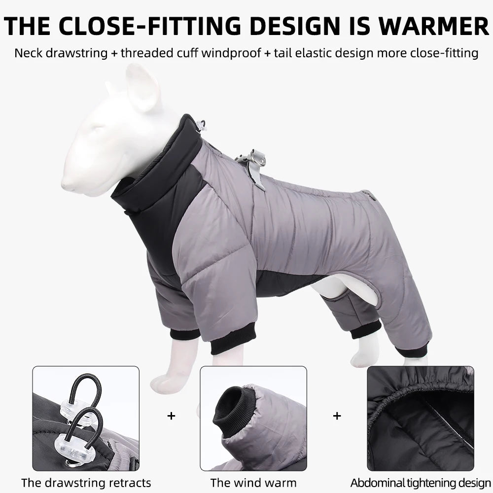 the SNOWPAWS INSULATED JACKET - Winter Warm Thick Pet Dog Jacket, Waterproof Dog Clothes for Small/Medium Dogs, Puppy Coat, Chihuahua/French Bulldog/Pug Clothing