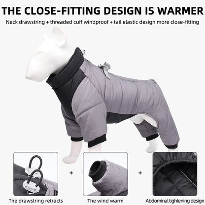 the SNOWPAWS INSULATED JACKET - Winter Warm Thick Pet Dog Jacket, Waterproof Dog Clothes for Small/Medium Dogs, Puppy Coat, Chihuahua/French Bulldog/Pug Clothing