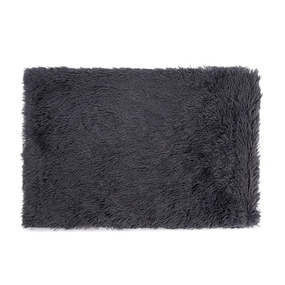 Fluffy Plush Dog Blanket Pet Sleeping Mat Cushion Mattress Extra Soft Warm Pet Throw Blankets for Small Medium Large Dogs & Cats