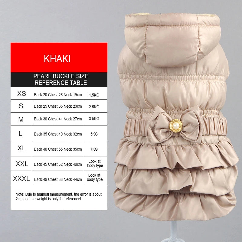 Autumn Winter Clothes For Dogs Thicken Warm Puppy Pet Cat Coats Waterproof Dog Jacket Chihuahua Pug French Bulldog Vest Clothing