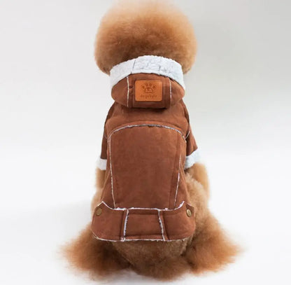 Pet Dog Jacket New Style Pet Jacket Cute Dog Winter Coat The Most Popular Dog Clothing 5 Size And 3 Color Supply